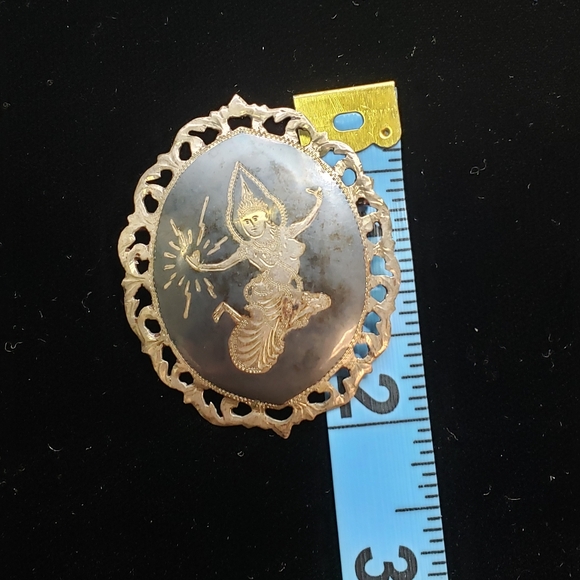 Antique Siam sterling silver brooch from 1930's - Picture 5 of 5